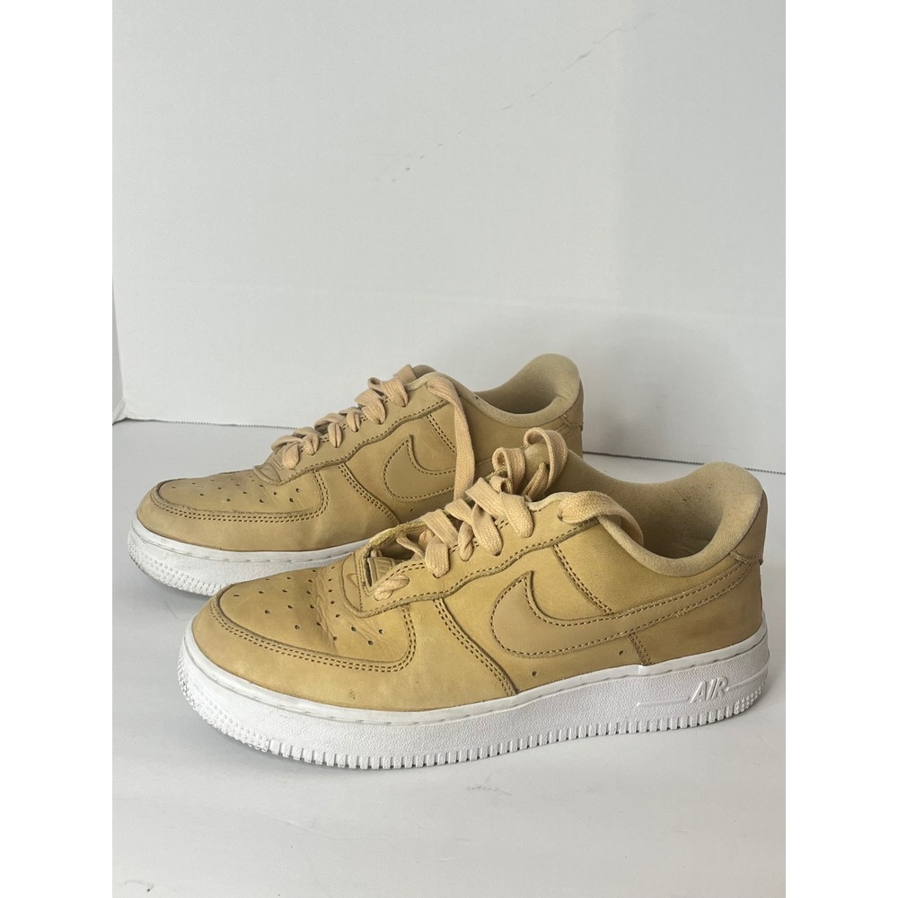 Nike Air Force 1 '07 LV8 Wheat Flax Tan Nubuck Low Sneakers Women's 7 DR9503-201 - Picture 10 of 16